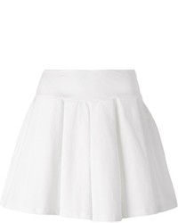 Белая короткая юбка-солнце от Kai-aakmann
