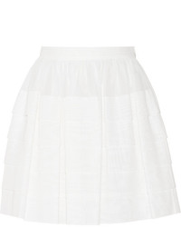 Белая короткая юбка-солнце от Michael Kors