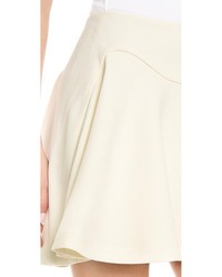 Белая короткая юбка-солнце от Jay Ahr