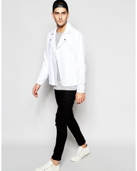 Мужская белая косуха от Asos