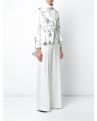 Женская белая косуха от Alexander McQueen