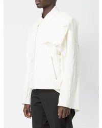 Мужская белая косуха от Moohong