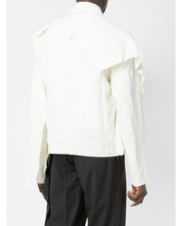 Мужская белая косуха от Moohong