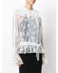 Женская белая косуха от Christopher Kane