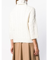 Женская белая кофта с коротким рукавом от Max Mara