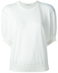 Женская белая кофта с коротким рукавом от Givenchy