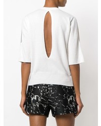 Женская белая кофта с коротким рукавом от Unconditional