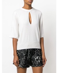 Женская белая кофта с коротким рукавом от Unconditional