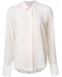 Белая кружевная блуза на пуговицах от Chloé