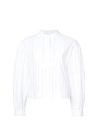 Белая кружевная блуза на пуговицах от Derek Lam