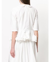 Белая кружевная блуза с коротким рукавом от Comme Des Garcons Comme Des Garcons