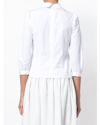 Белая кружевная блузка с длинным рукавом от Comme Des Garcons Comme Des Garcons