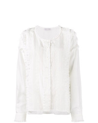 Белая кружевная блузка с длинным рукавом от Faith Connexion