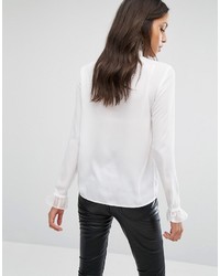 Белая кружевная блузка с длинным рукавом от Missguided