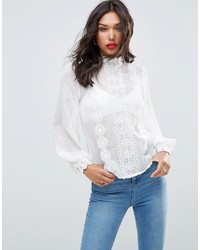 Белая кружевная блузка от Asos