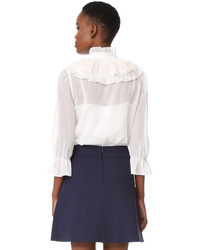 Белая кружевная блузка от Marc Jacobs