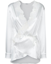 Белая кружевная блузка от Dondup