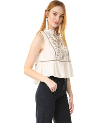 Белая кружевная блузка от Free People