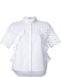 Белая кружевная блузка от Giamba