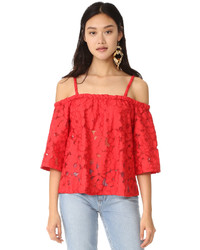 Белая кружевная блузка от BB Dakota