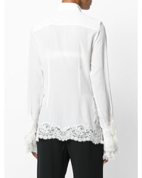 Белая кружевная блузка от Ermanno Scervino