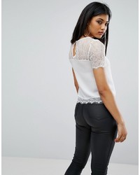 Белая кружевная блузка от Lipsy