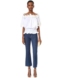 Белая кружевная блузка от Style Mafia