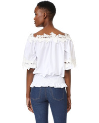 Белая кружевная блузка от Style Mafia