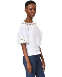 Белая кружевная блузка от Style Mafia