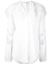 Белая кружевная блузка от Nina Ricci