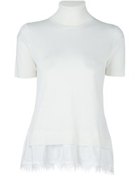 Белая кружевная блузка от P.A.R.O.S.H.