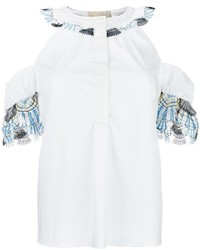 Белая кружевная блузка от Peter Pilotto