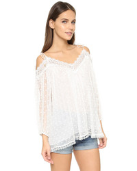 Белая кружевная блузка от Zimmermann