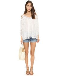 Белая кружевная блузка от Zimmermann