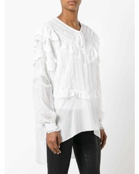 Женская белая кружевная классическая рубашка от Faith Connexion