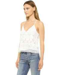 Женская белая кружевная майка от Liv