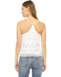 Женская белая кружевная майка от Liv