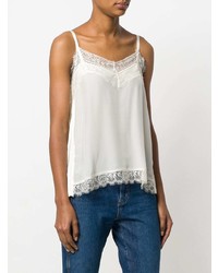 Женская белая кружевная майка от Twin-Set