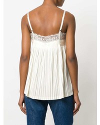 Женская белая кружевная майка от Twin-Set