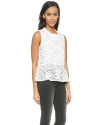 Женская белая кружевная майка от Sea