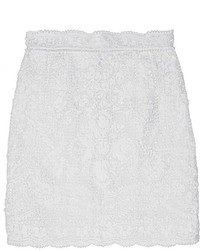 Белая кружевная мини-юбка от Dolce & Gabbana