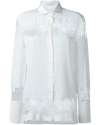 Женская белая кружевная рубашка от Ermanno Scervino