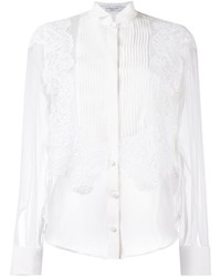 Женская белая кружевная рубашка от Givenchy