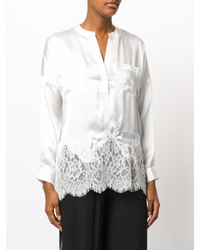 Женская белая кружевная рубашка от Gold Hawk
