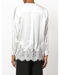 Женская белая кружевная рубашка от Gold Hawk