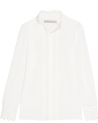 Женская белая кружевная рубашка от Vanessa Bruno
