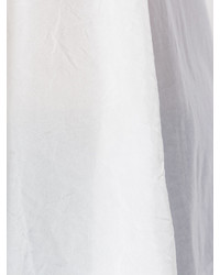 Женская белая кружевная футболка от Sacai