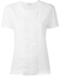 Женская белая кружевная футболка от RED Valentino