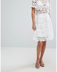 Белая кружевная юбка от Vila