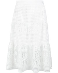 Белая кружевная юбка от Diane von Furstenberg